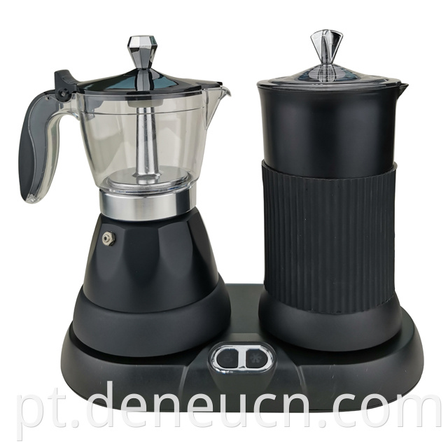 Mãe de cafeteira elétrica Moka Milk Frother Set Frother Milk Coffee Electric Cappuccino Coffee Machine